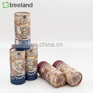 Design Your Own Free Sample Kraft Paper Tube Packaging , Eco-friendly Round Carton Cardboard Box Paper Tube thumbnail-2