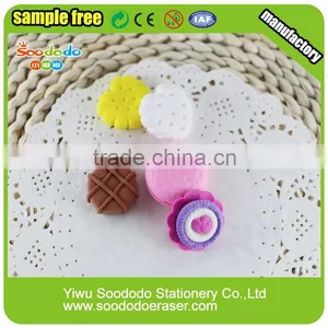 3D Bread Cake Shape Eraser For Kids thumbnail-1