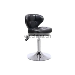 Antique Bar Furniture Modern Fabric French Style Bar Stool With Back Industrial Leather thumbnail-1