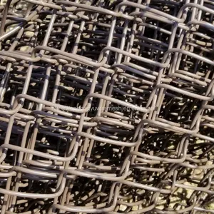 Black Chain-link Fencing Chinese Factory Chain Link Mesh Wire Yard Fence Playground Tennis School Back Yard Fence Security Military Fence thumbnail-3
