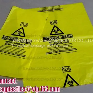 Biohazard Waste Disposal Bags Drawstring, Gallon Capacity, Medical Garbage Bags, High- Temperature Resistant thumbnail-4