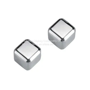 Amazon Hot Selling 304 Stainless Steel Ice Cubes Customized Whiskey Chilling Stones With Tongs Chill thumbnail-2