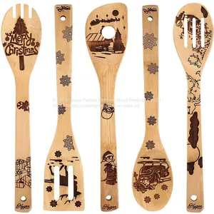Best Bamboo Wooden Cooking Utensil Set Twinkle Bamboo Whoelesale Kitchenware thumbnail-3