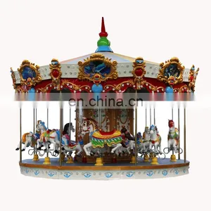 Carousel Sound Control Glow Music Hot Park Merry go Round Luxury Swing Carousel Kids Rides for Sale thumbnail-5