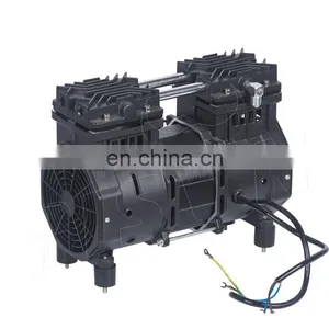 Bison China 62dB 1400RPM Dual Low Noise 1Hp Oil Free Silent Air Compressor Pump thumbnail-4