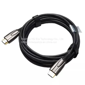 High Speed HDMI TO HDMI (Optical Fiber) Cable 24k Gold-plated HDMI Cable Wholesale Suppliers For IPod，HDTV thumbnail-5