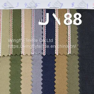 11 oz Raw Green Selvedge Denim Fabric Wholesale Premium Jeans Cloth Manufacturers Denim Material Supplier W181318 thumbnail-1
