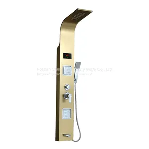 Shower Panel With Body Jet Hanheld Shower Head Stainless Steel Sanitary Shower System thumbnail-1