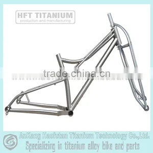 R12X197 and F15X135 Thru Axle4.8" Tires Titanium Fat Bike Frame thumbnail-1