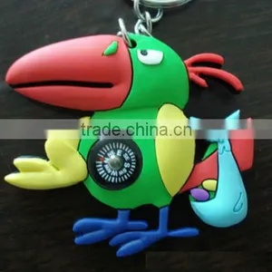 3D Double Side Soft PVC Keychain, 3 Dimensional Key Ring Key Hanger thumbnail-1