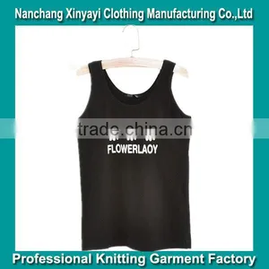 2015 Basic Style of Women Tank Tops With Three Little Flowers Print in the Middle / Soft and Breathable to Your Body thumbnail-2