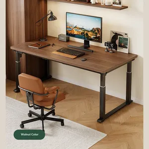 High Quality Raisable Computer Auto Lift Electric Corner Motorised Sit Stand Desk thumbnail-2