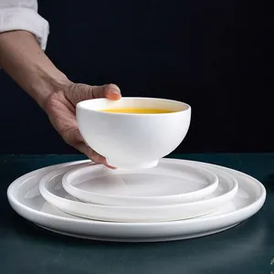 HoReCa Fine China Wholesale Plates Bowls Cups Platters Serve for 5 Stars Hotel Hotelware Supply thumbnail-1