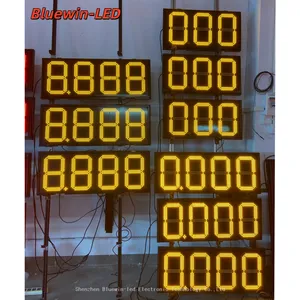 Free Shipping Large LED Display With Remote Control 888.88 Format for Gas Station Price Signs thumbnail-2