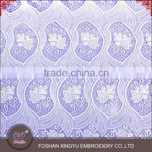 Woman Garment Accessories Transparent Micro Fiber Polyester White 130-135cm Width Mesh Lace Fabric thumbnail-2