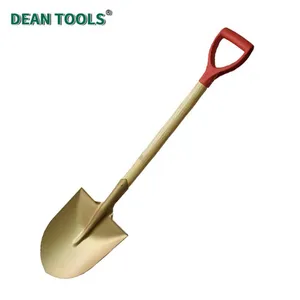 Brass Shovel,Round Point,Non-Sparking Round Point Shovel With Straight Blade,Spark-Free Safety Digging Spade thumbnail-1