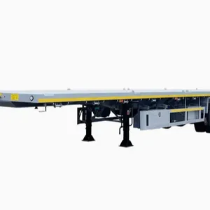 3 Axle 40ft Flatbed Semi Trailer Heavy Duty thumbnail-3