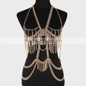 Multilayer Body Chain Ncklace Harness Bikini Belly Beach Jewelry thumbnail-1