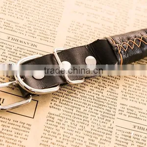 SImple Design Personalized Leather Dog Collar thumbnail-2