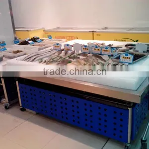 APEX Custom Make Stainless Steel Ice Fresh Fish Refrigerated Table Top Display/seafood Display Cooler/fish Display Refrigerator thumbnail-4