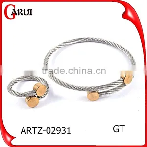 2016 Hot New Arrivals Bangles Stainless Steel Wire Bangle Bracelet Jewelry Sets 2016 thumbnail-2