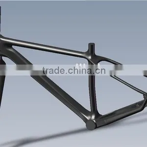 26er Mtb Bike Carbon Frame Chinese Factory Carbon Fiber Fatbike Frame 650C Sonw Bike Carbon Frame thumbnail-1