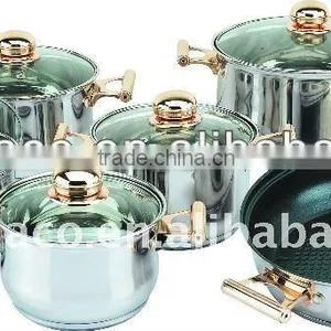 12 Pcs Stainless Steel Cookware Set thumbnail-1