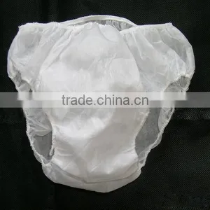 High Quality White Non Woven Disposable Underwear,briefs for Adult thumbnail-1