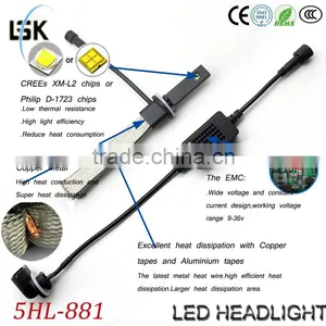 High Lumen Led Car Headlight Kit Low Beam 881 Excellent Heat Dissipation Headlight Lamp thumbnail-6