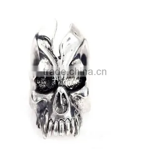 Punk Rock Skeleton Skull Hang Ring in Zinc Alloy, Mens Jewelry thumbnail-3