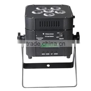 2015 Wireless DMX 6pcs 6in1 RGBWA+UV PAR Lights for Decoration thumbnail-3