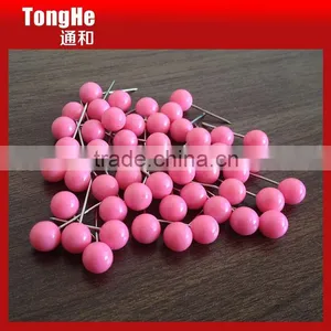 Cute Pink 6mm Ball Head Map Tacks thumbnail-4