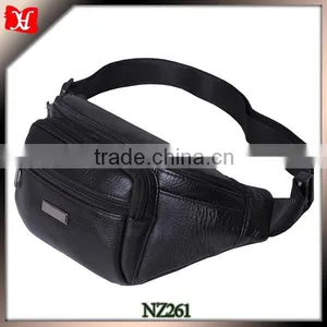 Elegant Cow Leather Waist Chest Bag Promotional Men Waist Bag Single-shoulder Chest Bag thumbnail-1
