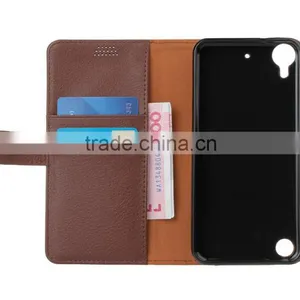 MMT Anti Shock High Quality With Photo Frame PU Leather Flip Case With Card Slot for HTC 530 MMT Litchi Grain Cover MT-5663 thumbnail-1