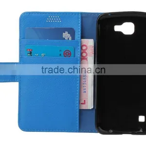 MMT Shockproof Luxury Litchi Grain With Photo Frame PU Leather Flip Case for LG K4 Wallet Cover With Card Slot Flip Case MT-5668 thumbnail-1