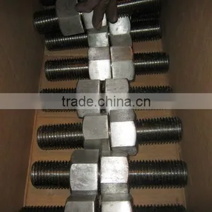 STUD BOLT:3/4" DIA X 160MM LG,ASTM A193,B7,10 UNC,C/W 2 X HEX NUTS,ASTM A194 GR 2H thumbnail-4