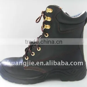 Anti-hit Leather PU/PU Steel Toe Cap Safety Work Boots Safety Shoes 8083 thumbnail-1