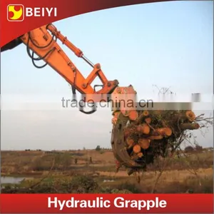 BEIYI Hydraulic Rotary Log Grapple, Log Grapple for Excavator Spare Parts Supplier's Choice thumbnail-1