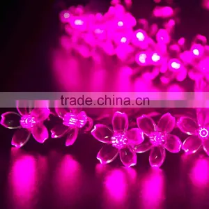 2016 Pink Color 100 Leds 10 Meters Flower Fairy Lights thumbnail-4
