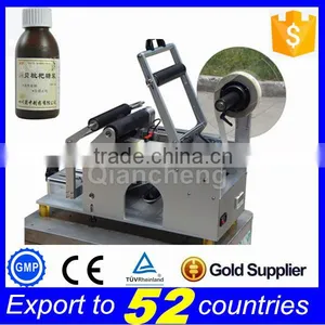 Shanghai Supplier PLC Controlled Semi Auto Labeling Machine,100ml Plastic Bottle Label Applicator thumbnail-1