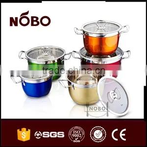 Wholesale Stainless Steel Cooking Pot Set Capsuled Bottom thumbnail-1
