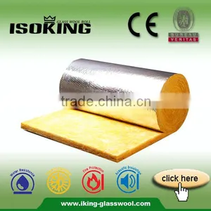 ISOKING Glasswool Heat Insulation Glass Wool Blanket Price With Aluminium Foil thumbnail-1