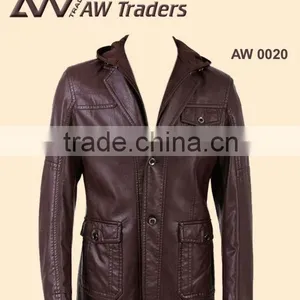 Fashion Leather Coat , Leather Coat , Casual Coat thumbnail-1