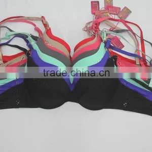 Stylish Satin Tape Ladies Push Up Xxx Sexy Bra thumbnail-3