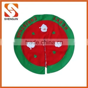 SJ-6488 Factory Sale Cheap Xmas Tree Skirt Double Layer Felt Christmas Tree Skirt thumbnail-5