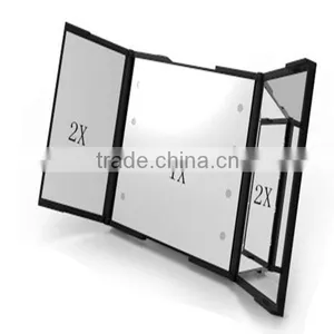 Rectangle Trifold Vanity 2X Magnifying Cosmetic Mirror Type thumbnail-1