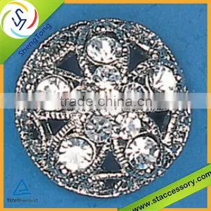 NEW Rhinestone Button With Shank Bull Rhinestone Buttons Rhinestone Button Wholesale thumbnail-1