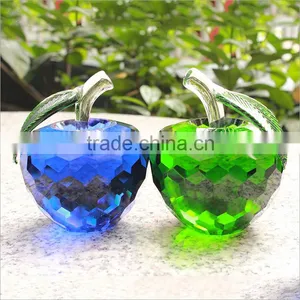 Fashion K9 Colorful Crystal Apple For Wedding Gift thumbnail-1