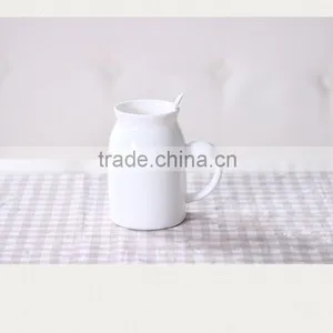 Personalized Ceramic White Mug for Milk thumbnail-3