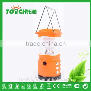Ball Bulb ABS Plastic Lantern Light Fashion New Design Orange Camping Lamp With Inner Battery and Charger thumbnail-4